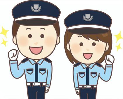 赤羽駅にて警備会社の求人募集のPR配布